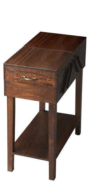 Dirzo 13 in. W Rectangular Wood Lift Top Storage End Table with Lower Open Shelf by Butler Specialty Company