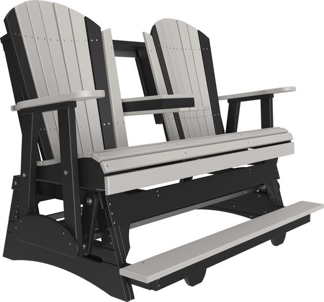 Adirondack 5 Foot Balcony Poly Glider with Console by LuxCraft