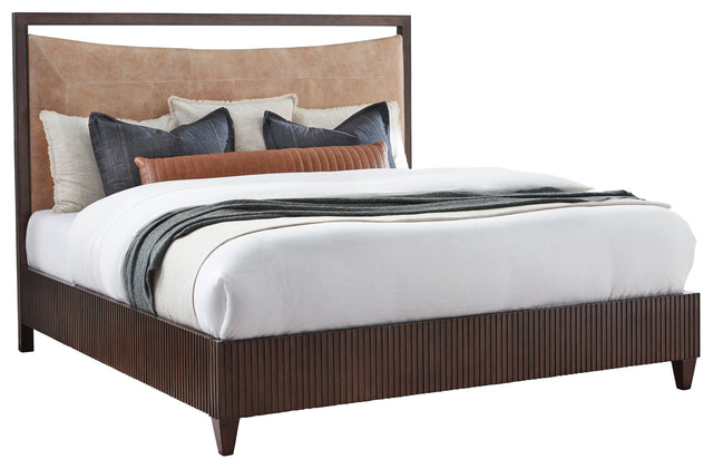 81 Inch West Camden Bed w/Bisque Leather by Fairfield Chair - 8096-KH-B