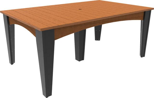Island Rectangular Dining Table (44" x 72") by LuxCraft