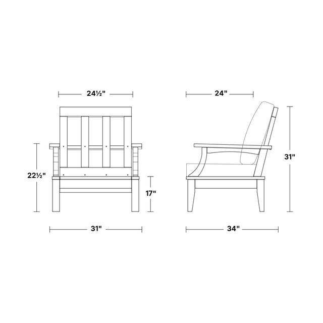 Heritage Deep Seating Chair with Cushions by Wildridge