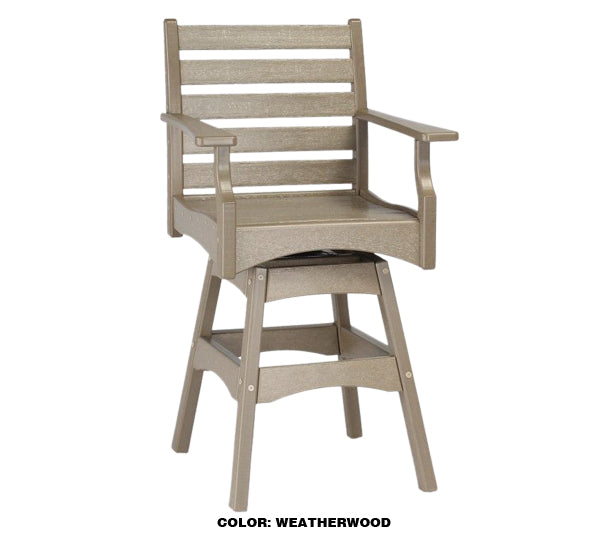 Piedmont Swivel Bar Chair by Breezesta - Elegant Indoor/Outdoor Furniture and home decor accessories at Gooddegg