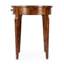 Archer 20 in. W Round Burl Wood 1 Drawer Side Table by Butler Specialty Company