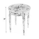 Archer 20 in. W Round Burl Wood 1 Drawer Side Table by Butler Specialty Company