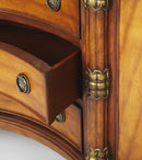 Alberto 53 in. W Demilune Fossil Stone and Wood 6 Drawer Sideboard with 2 Door Storage Area by Butler Specialty Company