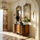 Alberto 53 in. W Demilune Fossil Stone and Wood 6 Drawer Sideboard with 2 Door Storage Area by Butler Specialty Company
