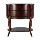 Jarvis 24 in. W Oval Wood 2 Drawer Side Table with Lower Open Shelf by Butler Specialty Company