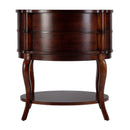 Jarvis 24 in. W Oval Wood 2 Drawer Side Table with Lower Open Shelf by Butler Specialty Company