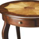 Jeanette 24.5 in. W Oval Wood 1 Drawer Side Table with Lower Open Shelf by Butler Specialty Company
