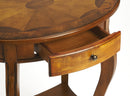Jeanette 24.5 in. W Oval Wood 1 Drawer Side Table with Lower Open Shelf by Butler Specialty Company