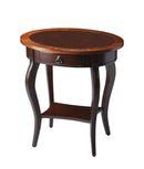 Jeanette 24.5 in. W Oval Wood 1 Drawer Side Table with Lower Open Shelf by Butler Specialty Company