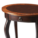Jeanette 24.5 in. W Oval Wood 1 Drawer Side Table with Lower Open Shelf by Butler Specialty Company