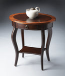 Jeanette 24.5 in. W Oval Wood 1 Drawer Side Table with Lower Open Shelf by Butler Specialty Company