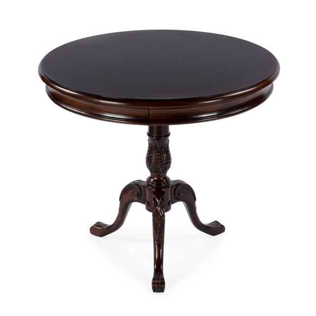 Carissa 30 in. W Round Wood 3 Leg Pedestal Base Foyer Table by Butler Specialty Company
