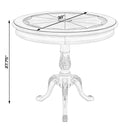 Carissa 30 in. W Round Wood 3 Leg Pedestal Base Foyer Table by Butler Specialty Company