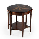 Bainbridge 28 in. W Round Wood Side Table with Lower Open Shelf by Butler Specialty Company