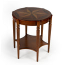 Bainbridge 28 in. W Round Wood Side Table with Lower Open Shelf by Butler Specialty Company