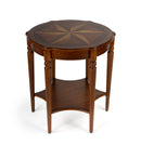 Bainbridge 28 in. W Round Wood Side Table with Lower Open Shelf by Butler Specialty Company