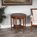Bainbridge 28 in. W Round Wood Side Table with Lower Open Shelf by Butler Specialty Company