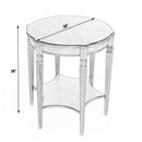 Bainbridge 28 in. W Round Wood Side Table with Lower Open Shelf by Butler Specialty Company