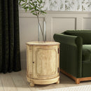 Thurmond 20 in. W Round Wood Drum Side Table with 1 Door and 1 Shelf by Butler Specialty Company