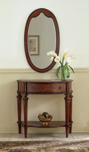 Halifax 34 in. W Demilune Wood 1 Drawer Console Table with Open Lower Shelf by Butler Specialty Company