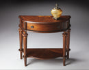 Halifax 34 in. W Demilune Wood 1 Drawer Console Table with Open Lower Shelf by Butler Specialty Company