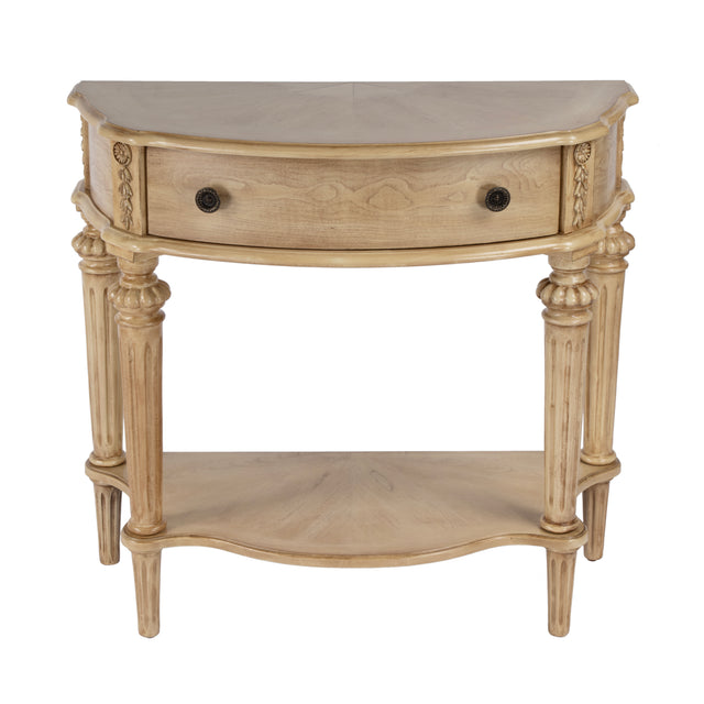 Halifax 34 in. W Demilune Wood 1 Drawer Console Table with Open Lower Shelf by Butler Specialty Company