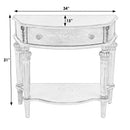 Halifax 34 in. W Demilune Wood 1 Drawer Console Table with Open Lower Shelf by Butler Specialty Company