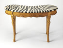 Luisa 47.5 in. W Kidney Shape Fossil Stone and Wood 1 Drawer Writing Desk by Butler Specialty Company