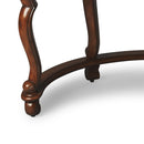 Brava 48 in. W Demilune Faux Leather and Wood 3 Drawer Writing Desk by Butler Specialty Company