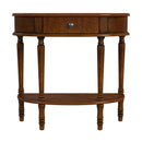 Mozart 31.5 in. W Demilune Wood 1 Drawer Console Table with Open Lower Shelf by Butler Specialty Company