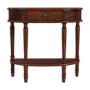 Mozart 31.5 in. W Demilune Wood 1 Drawer Console Table with Open Lower Shelf by Butler Specialty Company