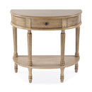 Mozart 31.5 in. W Demilune Wood 1 Drawer Console Table with Open Lower Shelf by Butler Specialty Company