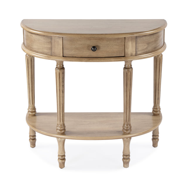 Mozart 31.5 in. W Demilune Wood 1 Drawer Console Table with Open Lower Shelf by Butler Specialty Company