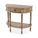 Mozart 31.5 in. W Demilune Wood 1 Drawer Console Table with Open Lower Shelf by Butler Specialty Company