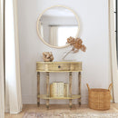 Mozart 31.5 in. W Demilune Wood 1 Drawer Console Table with Open Lower Shelf by Butler Specialty Company