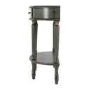 Mozart 31.5 in. W Demilune Wood Hand Painted 1 Drawer Console Table with Lower Open Shelf by Butler Specialty Company