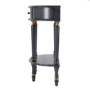 Mozart 31.5 in. W Demilune Wood Hand Painted 1 Drawer Console Table with Lower Open Shelf by Butler Specialty Company