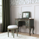 Charlotte 40 in. W Rectangular Wood Vanity/Valet Desk with Storage Drawers and Mirror by Butler Specialty Company