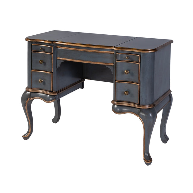 Charlotte 40 in. W Rectangular Wood Vanity/Valet Desk with Storage Drawers and Mirror by Butler Specialty Company