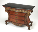 Valenti 48 in. W Rectangular Fossil Stone and Wood 3 Drawer Accent Chest by Butler Specialty Company