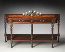Merrion 60 in. W Rectangular Wood 2 Drawer Traditional Console Table with Lower Open Shelf by Butler Specialty Company