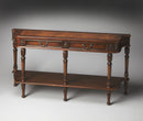 Merrion 60 in. W Rectangular Wood 2 Drawer Traditional Console Table with Lower Open Shelf by Butler Specialty Company