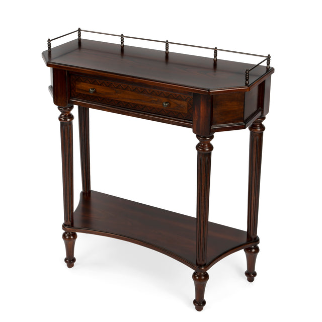 Charleston 30 in. W Demilune Wood 1 Drawer Console Table with Lower Open Shelf by Butler Specialty Company