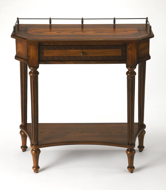 Charleston 30 in. W Demilune Wood 1 Drawer Console Table with Lower Open Shelf by Butler Specialty Company