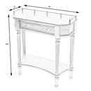 Charleston 30 in. W Demilune Wood 1 Drawer Console Table with Lower Open Shelf by Butler Specialty Company
