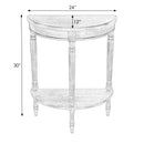 Bellini  24 in. W Demilune Wood Console Table with Lower Open Shelf by Butler Specialty Company