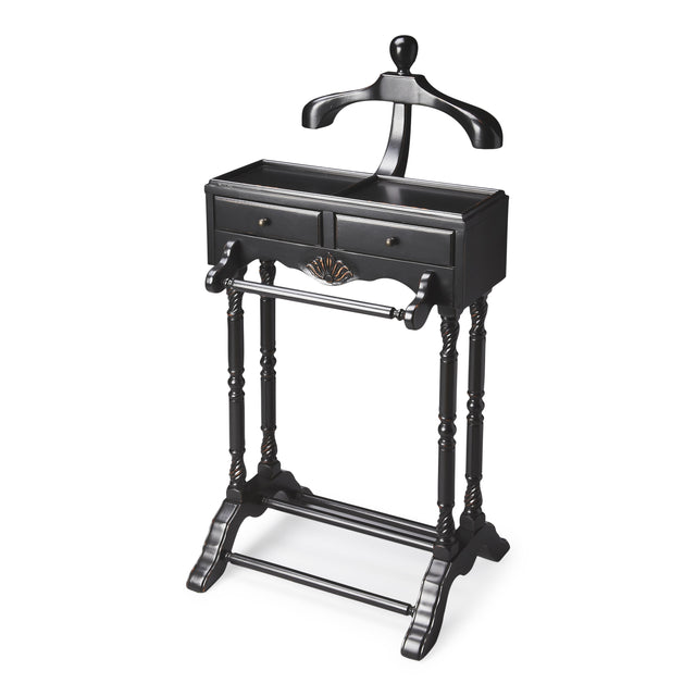 Petrov 22 in. W Rectangular Wood 2 Drawer Valet Stand by Butler Specialty Company