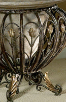Matthias 20 in. W x 20 in. H Metal and Stone Decorative Planter by Butler Specialty Company